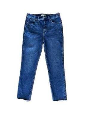 Madewell High-Rise Jeans Size 28 | 12” Rise | Medium-Dark Wash Skinny Denim Stra